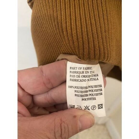 Barti Italy Bronze Quilted Vest W/ Rhinestones Size 40 US SIze M - Picture 12 of 12